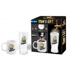 Men's gift coffee and beer